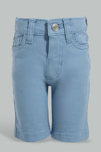 Load image into Gallery viewer, Redtag-Blue-Color-Denim-Short-Denim-Shorts-Infant-Boys-3 to 24 Months
