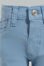 Load image into Gallery viewer, Redtag-Blue-Color-Denim-Short-Denim-Shorts-Infant-Boys-3 to 24 Months
