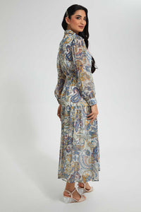 Redtag-Assorted-Paisley-Printed-Lurex-Dobby-Tiered-Dress-Dresses-Women's-