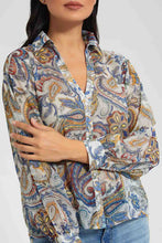 Load image into Gallery viewer, Redtag-Assorted-Paisley-Printed-Lurex-Dobby-Blouse-Blouses-Women&#39;s-
