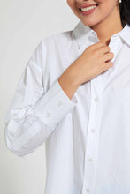 Load image into Gallery viewer, Redtag-White-Poplin-Oversize-Shirt-Casual-Shirts-Women&#39;s-
