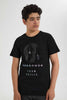 Redtag-Black-Reflective-Beyound-Tee-Graphic-T-Shirts-Senior-Boys-9 to 14 Years