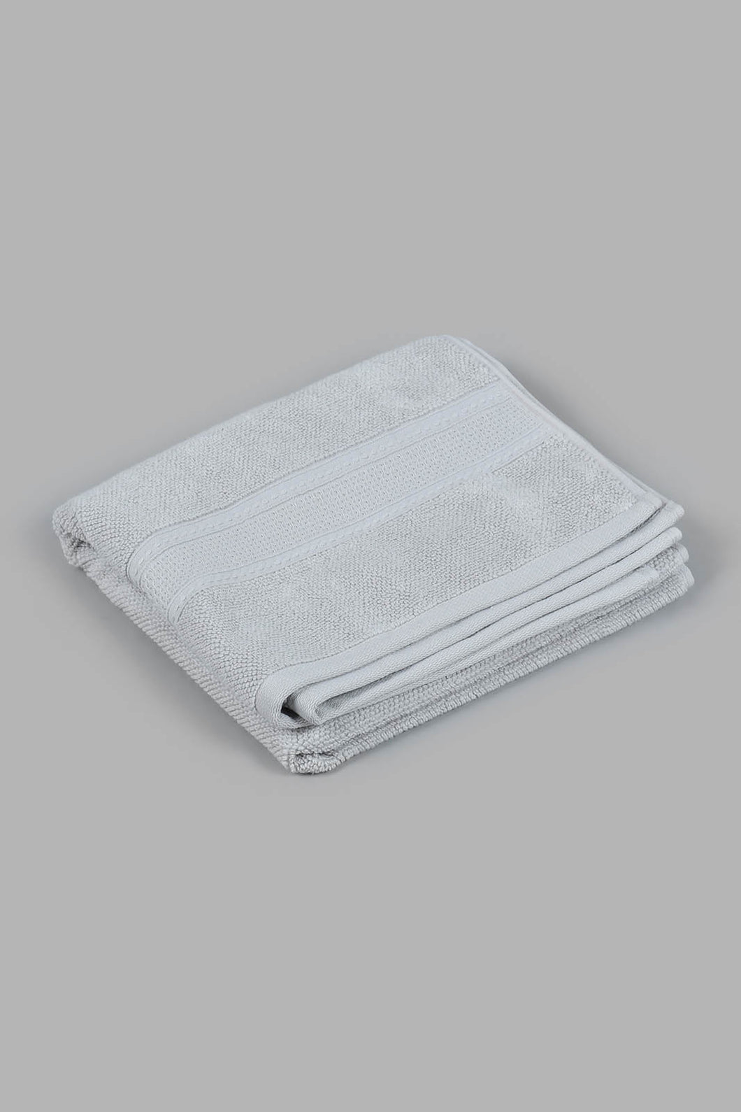 Redtag-Light-Grey-Textured-Cotton-Hand-Towel-Category:Towels,-Colour:Grey,-Filter:Home-Bathroom,-HMW-BAC-Tow-Towels,-New-In,-New-In-HMW-BAC,-Non-Sale,-S22C,-Section:Homewares-Home-Bathroom-