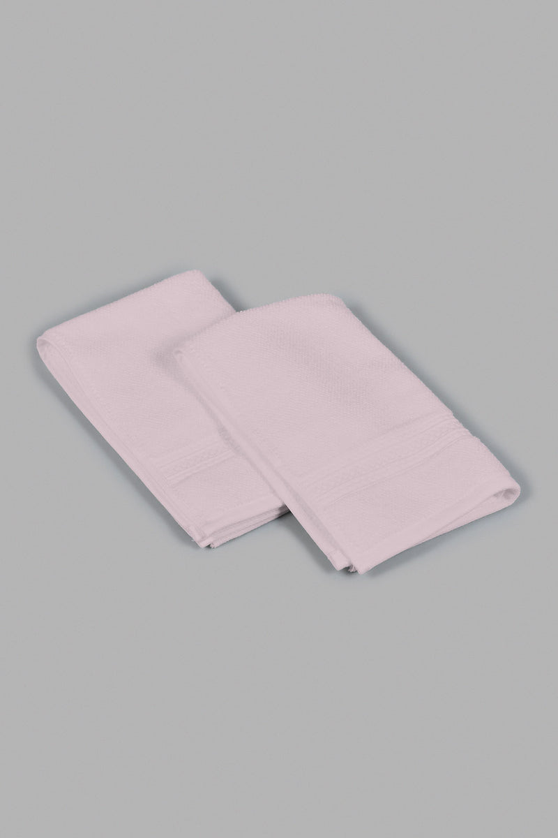 Redtag-Pink-Textured-Cotton-Face-Towel-Set-(2-Piece)-Category:Towels,-Colour:Pink,-Filter:Home-Bathroom,-HMW-BAC-Tow-Towels,-New-In,-New-In-HMW-BAC,-Non-Sale,-S22C,-Section:Homewares-Home-Bathroom-