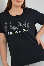 تنزيل الصورة على معرض الصور، Redtag-Black-Friends-T-Shirt-Graphic-T-Shirts-Women&#39;s-
