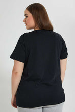 تنزيل الصورة على معرض الصور، Redtag-Black-Friends-T-Shirt-Graphic-T-Shirts-Women&#39;s-
