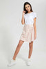 Redtag-White/Pink-Plaid-Front-Wrap-Skirt-Skirts-Senior-Girls-9 to 14 Years