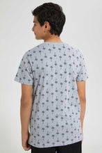 تنزيل الصورة على معرض الصور، Redtag-Grey-Allover-Print-T-Shirt-Graphic-T-Shirts-Senior-Boys-9 to 14 Years
