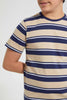 Redtag-Navy-Striped-T-Shirt-Striped-T-Shirts-Senior-Boys-9 to 14 Years