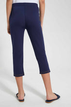 Load image into Gallery viewer, Redtag-Navy-Capri-Jeggings-Category:Jeggings,-Colour:Navy,-Filter:Senior-Girls-(9-to-14-Yrs),-GSR-Jeggings,-New-In,-New-In-GSR,-Non-Sale,-S22D,-Section:Kidswear,-TBL-Senior-Girls-9 to 14 Years
