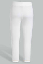 Load image into Gallery viewer, Redtag-White-Capri-Jeggings-Category:Jeggings,-Colour:White,-Filter:Senior-Girls-(9-to-14-Yrs),-GSR-Jeggings,-New-In,-New-In-GSR,-Non-Sale,-S22D,-Section:Kidswear,-TBL-Senior-Girls-
