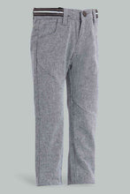 Load image into Gallery viewer, Redtag-Grey-Pull-On-Half-Rib-Casual-Trs-Pull-On-Trousers-Infant-Boys-3 to 24 Months
