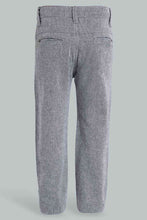 Load image into Gallery viewer, Redtag-Grey-Pull-On-Half-Rib-Casual-Trs-Pull-On-Trousers-Infant-Boys-3 to 24 Months
