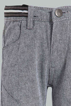 Load image into Gallery viewer, Redtag-Grey-Pull-On-Half-Rib-Casual-Trs-Pull-On-Trousers-Infant-Boys-3 to 24 Months
