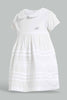 Redtag-White-Peter-Pan-Collar-Dress-Dresses-Infant-Girls-3 to 24 Months