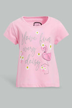 Load image into Gallery viewer, Redtag-Pink-Have-Fun-Placement-Print-T-Shirt-Graphic-T-Shirts-Infant-Girls-3 to 24 Months
