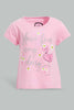 Redtag-Pink-Have-Fun-Placement-Print-T-Shirt-Graphic-T-Shirts-Infant-Girls-3 to 24 Months