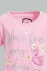 Redtag-Pink-Have-Fun-Placement-Print-T-Shirt-Graphic-T-Shirts-Infant-Girls-3 to 24 Months