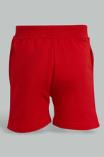 تنزيل الصورة على معرض الصور، Redtag-Grey-And-Red-Active-Shorts-(2-Pack)-Active-Shorts-Infant-Boys-3 to 24 Months
