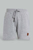 Redtag-Grey-And-Red-Active-Shorts-(2-Pack)-Active-Shorts-Infant-Boys-3 to 24 Months