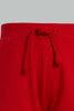 Redtag-Grey-And-Red-Active-Shorts-(2-Pack)-Active-Shorts-Infant-Boys-3 to 24 Months