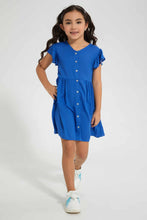 تنزيل الصورة على معرض الصور، Redtag-Olive-Button-Down-Dress-Dresses-Girls-2 to 8 Years
