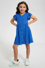 تنزيل الصورة على معرض الصور، Redtag-Olive-Button-Down-Dress-Dresses-Girls-2 to 8 Years
