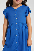 تنزيل الصورة على معرض الصور، Redtag-Olive-Button-Down-Dress-Dresses-Girls-2 to 8 Years
