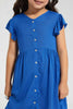 Redtag-Olive-Button-Down-Dress-Dresses-Girls-2 to 8 Years