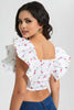 Redtag-Assorted-Printed-Square-Neck-Cropped-Stretch-Blouse-Blouses-Women's-