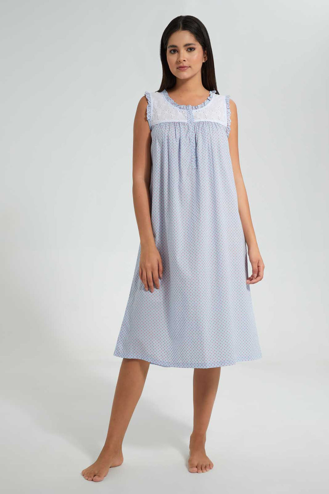 Redtag-Assorted-Printed-Nightgown-Nightgowns-Women's-