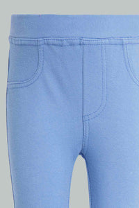 Redtag-Multi-Colour-2Pcs-Pack-Jegging-Jeggings-Infant-Girls-3 to 24 Months