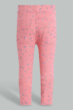 Load image into Gallery viewer, Redtag-Multi-Colour-2Pcs-Pack-Jegging-Jeggings-Infant-Girls-3 to 24 Months
