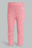 Redtag-Multi-Colour-2Pcs-Pack-Jegging-Jeggings-Infant-Girls-3 to 24 Months