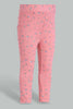 Redtag-Multi-Colour-2Pcs-Pack-Jegging-Jeggings-Infant-Girls-3 to 24 Months
