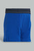 Redtag-Royal-Blue/Black/Grey-Mel-3-Pcs-Pack-Boxer-Short-Boxers-Senior-Boys-9 to 14 Years