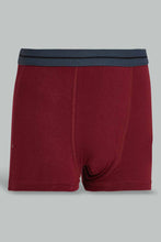 Load image into Gallery viewer, Redtag-Burgundy/Black/Grey-Mel-3-Pcs-Pack-Boxer-Short-365,-BSR-Boxers,-Category:Boxers,-Colour:Assorted,-ESS,-Filter:Senior-Boys-(9-to-14-Yrs),-New-In,-New-In-BSR-APL,-Non-Sale,-Section:Kidswear-Senior-Boys-9 to 14 Years
