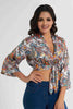 Redtag-Bright-Floral-Printed-Tie-Front-Top-Tops-Women's-