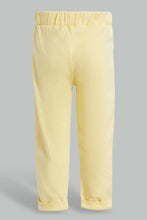 Load image into Gallery viewer, Redtag-Yellow-Solid-Active-Pant-Active-Pants-Infant-Girls-3 to 24 Months
