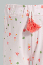 Load image into Gallery viewer, Redtag-Pink-Flamingo-Aop-Acticve-Pant-Active-Pants-Infant-Girls-3 to 24 Months
