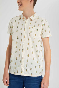 Redtag-Beige-Cactus-Aop-Shirt-BSR-Shirts,-Category:Shirts,-Colour:Beige,-Filter:Senior-Boys-(9-to-14-Yrs),-New-In,-New-In-BSR,-Non-Sale,-S22D,-Section:Kidswear--