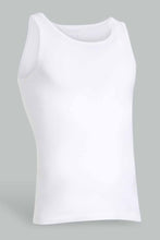 Load image into Gallery viewer, Redtag-White-2-Pcs-Pack-Sleeveless-Vest-Basic-Vests-Senior-Boys-9 to 14 Years
