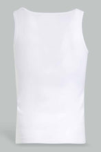 Load image into Gallery viewer, Redtag-White-2-Pcs-Pack-Sleeveless-Vest-Basic-Vests-Senior-Boys-9 to 14 Years
