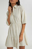 Redtag-Cream-Linen-Blend-Tiered-Dress-Dresses-Women's-