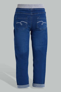 Redtag-Dark-Wash-Capri-Jeggings-Category:Jeans,-Colour:Darkwash,-Filter:Senior-Girls-(9-to-14-Yrs),-GSR-Jeans,-New-In,-New-In-GSR,-Non-Sale,-S22D,-Section:Kidswear,-TBL-Senior-Girls-