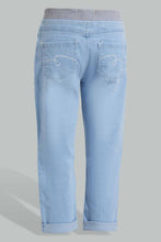Load image into Gallery viewer, Redtag-Light-Wash-Colored-Capri-Jeggings-Category:Jeans,-Colour:Light-Wash,-Filter:Senior-Girls-(9-to-14-Yrs),-GSR-Jeans,-New-In,-New-In-GSR,-Non-Sale,-S22D,-Section:Kidswear,-TBL-Senior-Girls-
