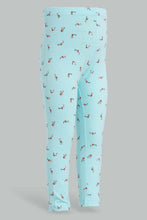 تنزيل الصورة على معرض الصور، Redtag-Mint-Aop-Legging-Leggings-Infant-Girls-3 to 24 Months
