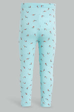 تنزيل الصورة على معرض الصور، Redtag-Mint-Aop-Legging-Leggings-Infant-Girls-3 to 24 Months
