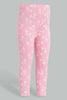 Redtag-Pink-Aop-Legging-Leggings-Infant-Girls-3 to 24 Months