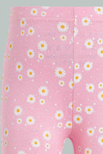 تنزيل الصورة على معرض الصور، Redtag-Pink-Aop-Legging-Leggings-Infant-Girls-3 to 24 Months
